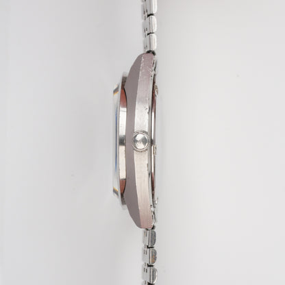 SEIKO LORD MATIC LM DAY-DATE AUTOMATIC FACETED CRYSTAL BROWN DIAL REF. 5606-8130