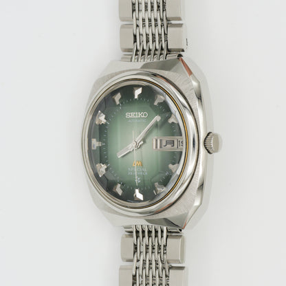 SEIKO LM SPECIAL DAY-DATE AUTOMATIC FACETED CRYSTAL GREEN DIAL REF. 5216-6000