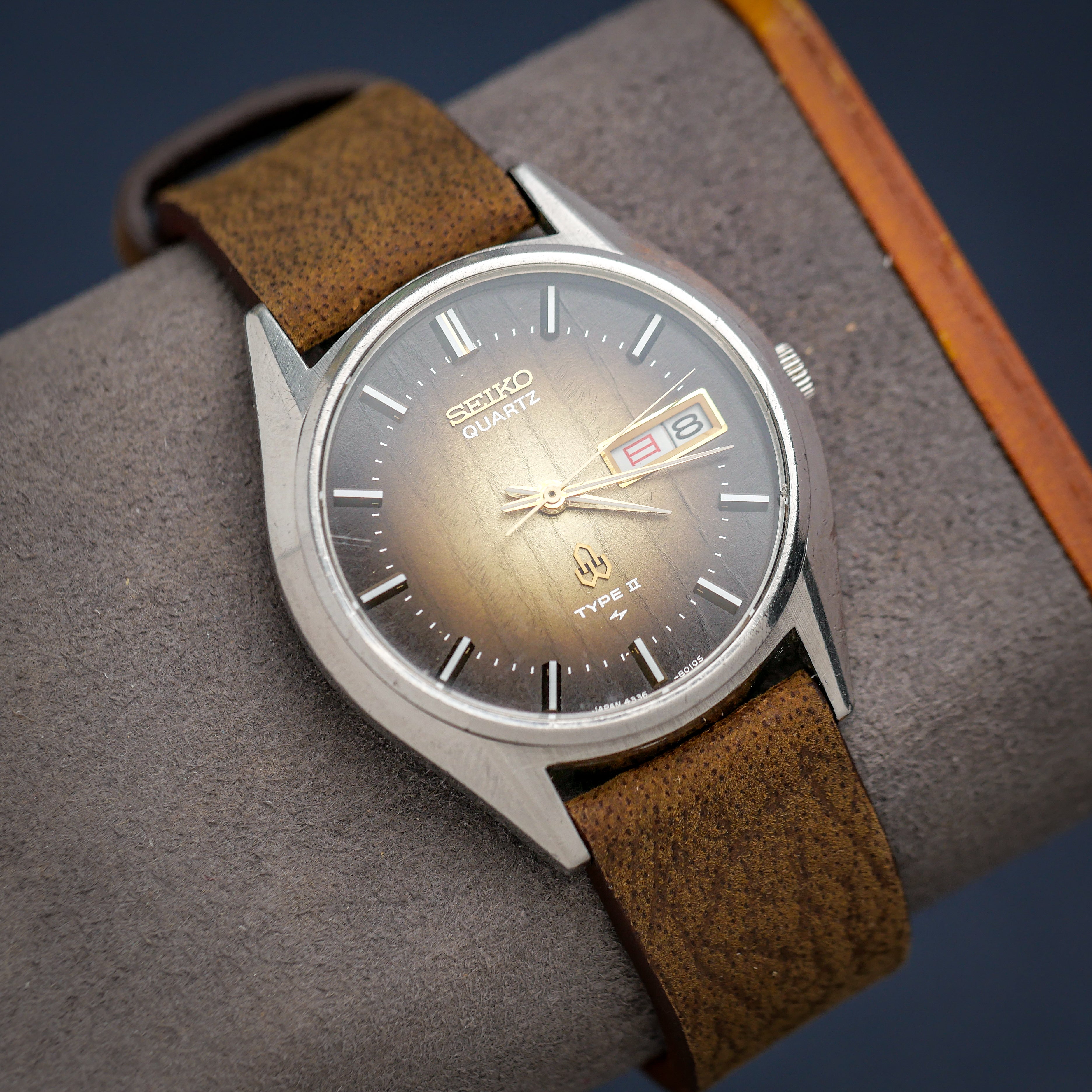 送料無料 いくらから QUARTZ SEIKO TYPE Watch Vintage Zeit – 4336-8000 REF. II 時計