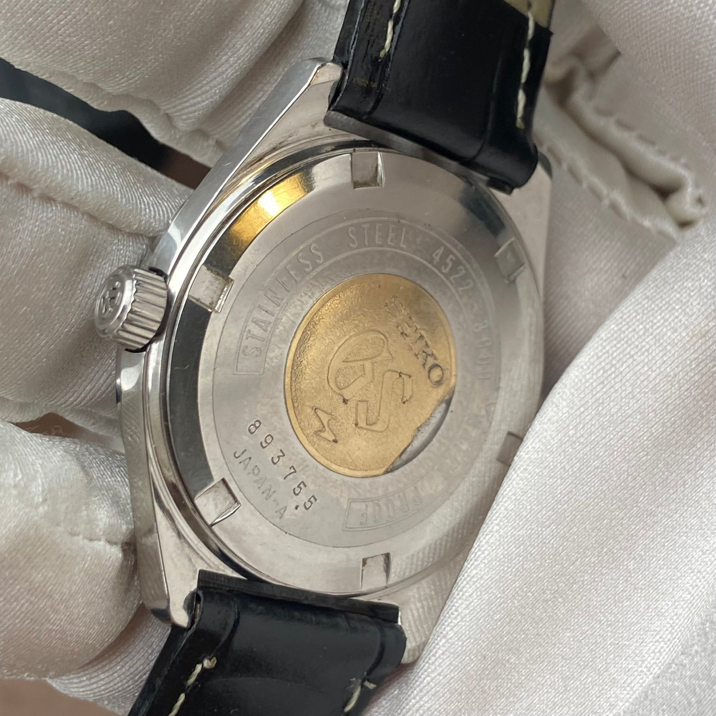 GRAND SEIKO GS HI-BEAT 36000 DEEP BLUE DIAL REF. 4522-8000