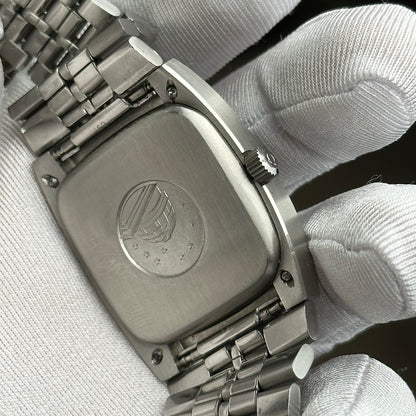 OMEGA CONSTELLATION AUTOMATIC CHRONOMETER DATE SPIDERWEB DARK GREEN DIAL REF. 168.047