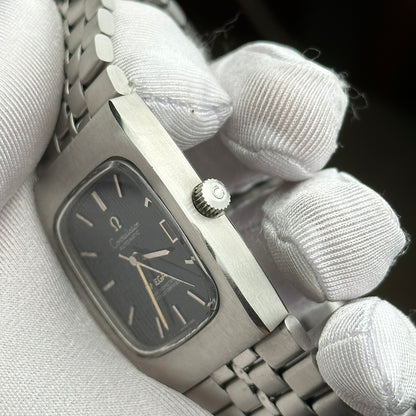 OMEGA CONSTELLATION AUTOMATIC CHRONOMETER DATE SPIDERWEB DARK GREEN DIAL REF. 168.047
