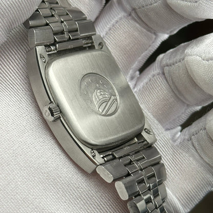 OMEGA CONSTELLATION AUTOMATIC CHRONOMETER DATE SPIDERWEB DARK GREEN DIAL REF. 168.047