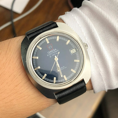 OMEGA GENÈVE ELECTRONIC F300HZ CHRONOMETER SPIDERWEB DIAL REF. 198.030