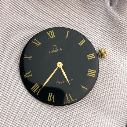 OMEGA GENÈVE BLACK GILTY DIAL REF. 111.0114