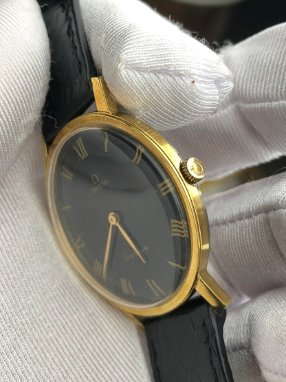 OMEGA GENÈVE BLACK GILTY DIAL REF. 111.0114