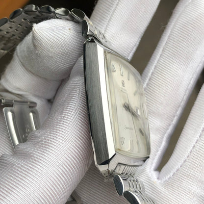 OMEGA SEAMASTER AUTOMATIC LINEN SILVER DIAL REF. 166.042