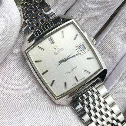 OMEGA SEAMASTER AUTOMATIC LINEN SILVER DIAL REF. 166.042