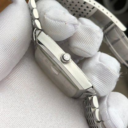 OMEGA SEAMASTER AUTOMATIC LINEN SILVER DIAL REF. 166.042