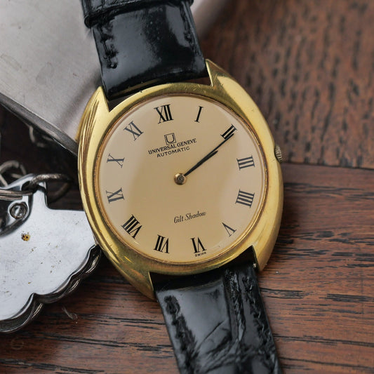 UNIVERSAL GENÈVE GILT SHADOW ULTRA THIN AUTOMATIC REF. 566101