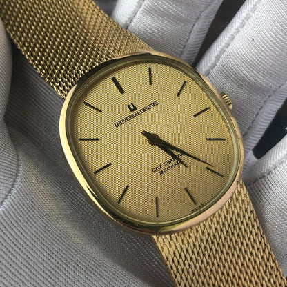 UNIVERSAL GENÈVE MICROTOR GILT SHADOW AUTOMATIC 10 MICRONS GOLD PLATING REF. 566051