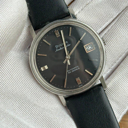 BULOVA AMBASSADOR AUTOMATIC BLACK DIAL REF. 573