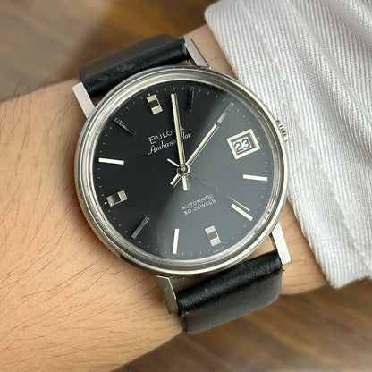 BULOVA AMBASSADOR AUTOMATIC BLACK DIAL REF. 573