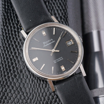 BULOVA AMBASSADOR AUTOMATIC BLACK DIAL REF. 573