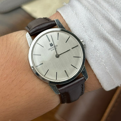 UNIVERSAL GENÈVE GREY LINEN DIAL REF. 842101