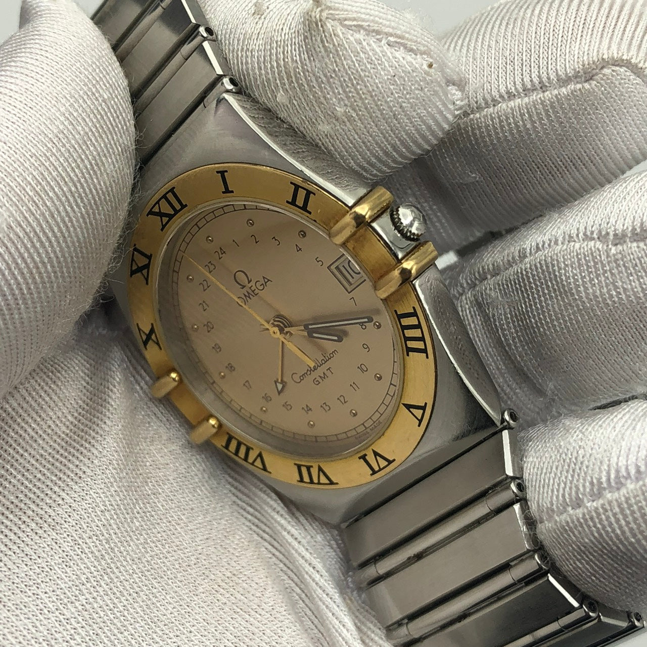 OMEGA CONSTELLATION GMT 18K YELLOW GOLD & STEEL REF. 396.1060