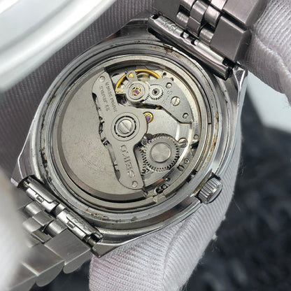 SEIKO LORD MATIC LM DAY-DATE FACETED CRYSTAL BLUE DIAL AUTOMATIC REF. 5606-8060