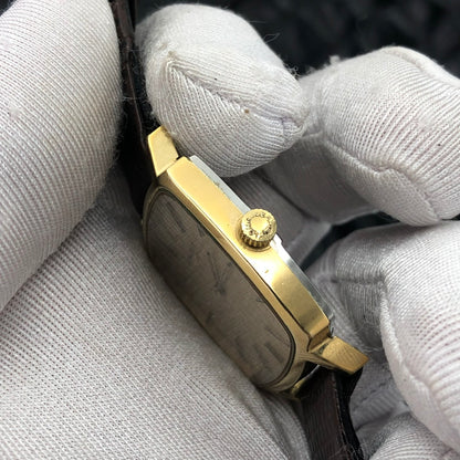 LONGINES FLAGSHIP LINEN GOLD DIAL REF. 4142-1