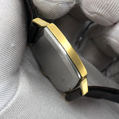 LONGINES FLAGSHIP LINEN GOLD DIAL REF. 4142-1