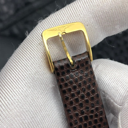LONGINES FLAGSHIP LINEN GOLD DIAL REF. 4142-1