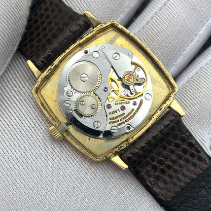 LONGINES FLAGSHIP LINEN GOLD DIAL REF. 4142-1