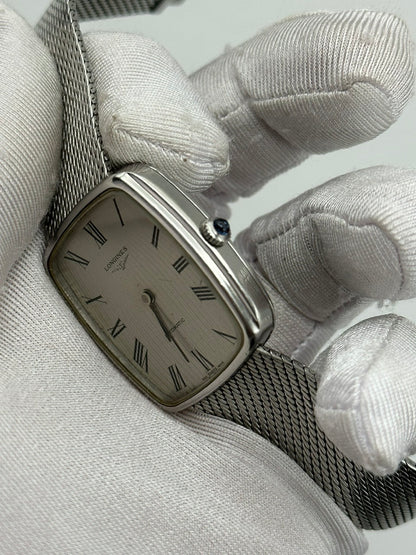 LONGINES AUTOMATIC SILVER LINEN DIAL REF. 4204-1