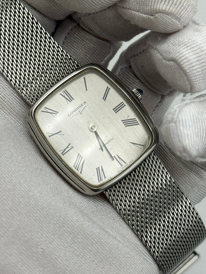 LONGINES AUTOMATIC SILVER LINEN DIAL REF. 4204-1