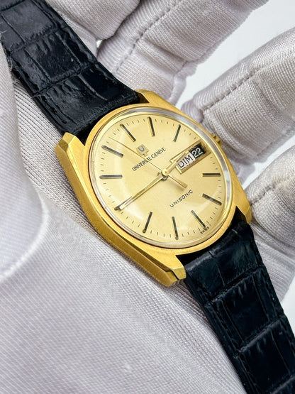 UNIVERSAL GENÈVE UNISONIC DAY-DATE REF. 553100 TUNING FORK