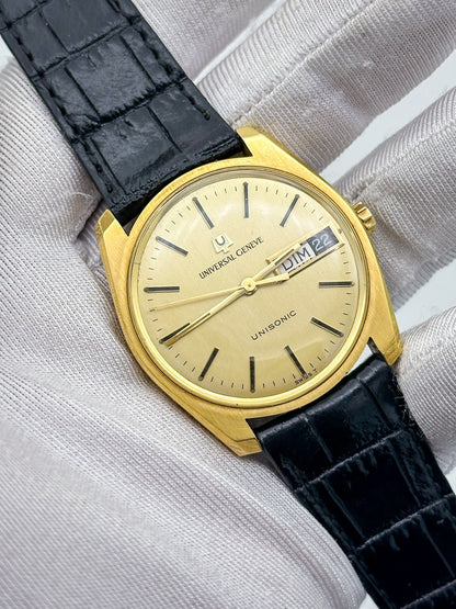 UNIVERSAL GENÈVE UNISONIC DAY-DATE REF. 553100 TUNING FORK