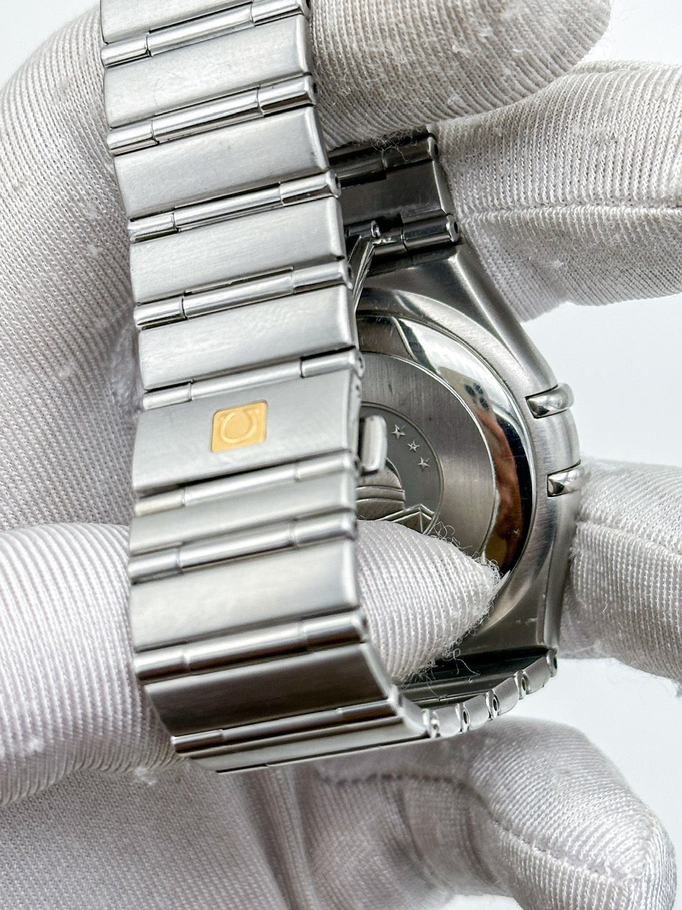 OMEGA CONSTELLATION AUTOMATIC CHRONOMETER BLUE LINEN DIAL REF. 368.1201