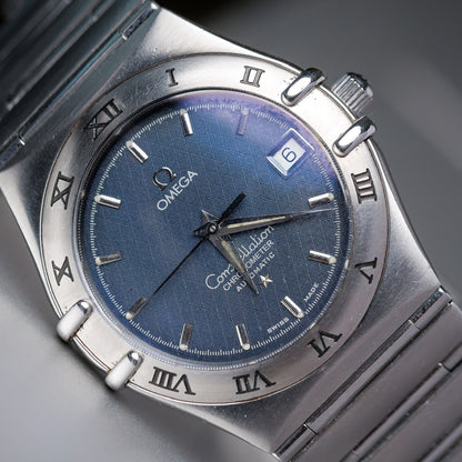 OMEGA CONSTELLATION AUTOMATIC CHRONOMETER BLUE LINEN DIAL REF. 368.1201