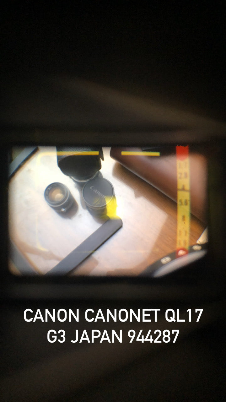 CANON CANONET QL17 G-III JAPAN RANGEFINDER