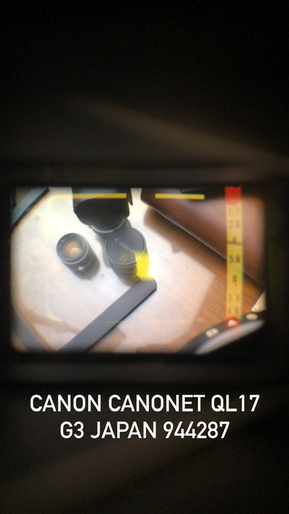 CANON CANONET QL17 G-III JAPAN RANGEFINDER