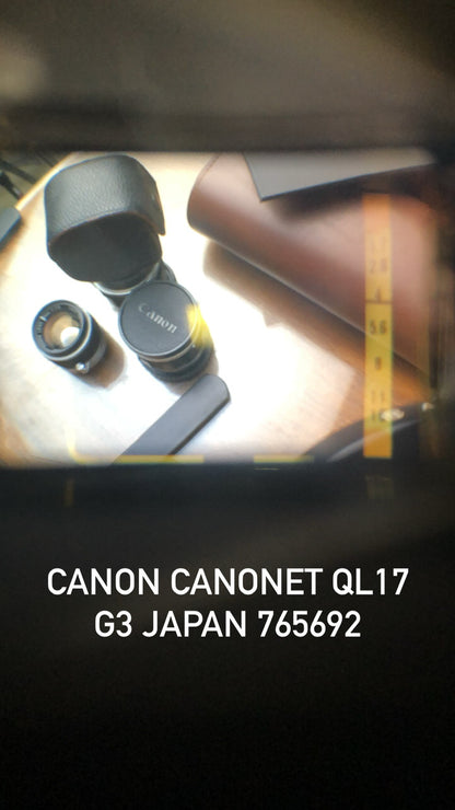 CANON CANONET QL17 G-III JAPAN RANGEFINDER