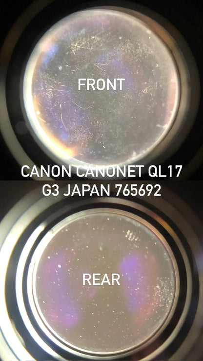 CANON CANONET QL17 G-III JAPAN RANGEFINDER