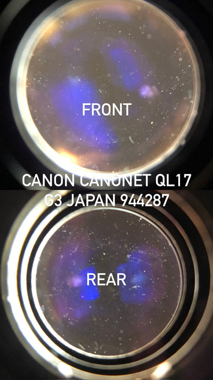 CANON CANONET QL17 G-III JAPAN RANGEFINDER