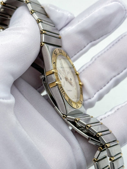 OMEGA CONSTELLATION DAY-DATE 18K YELLOW GOLD & STEEL REF. 396.1080