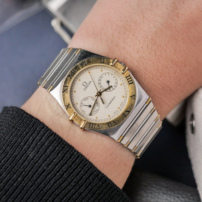 OMEGA CONSTELLATION DAY-DATE 18K YELLOW GOLD & STEEL REF. 396.1080