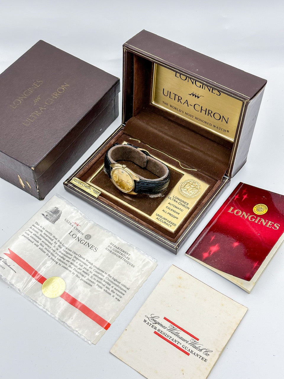 {FULL SET} LONGINES ULTRA-CHRON AUTOMATIC 10K GOLD FILLED REF. 2891-431