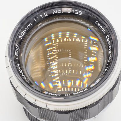 CANON 50MM 1:1,2 F1,2 LTM (LEICA M39) SUPER FAST