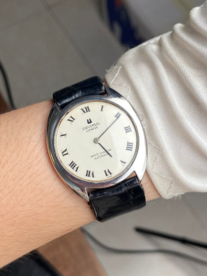 UNIVERSAL GENÈVE WHITE SHADOW AUTOMATIC ULTRA THIN REF. 866101